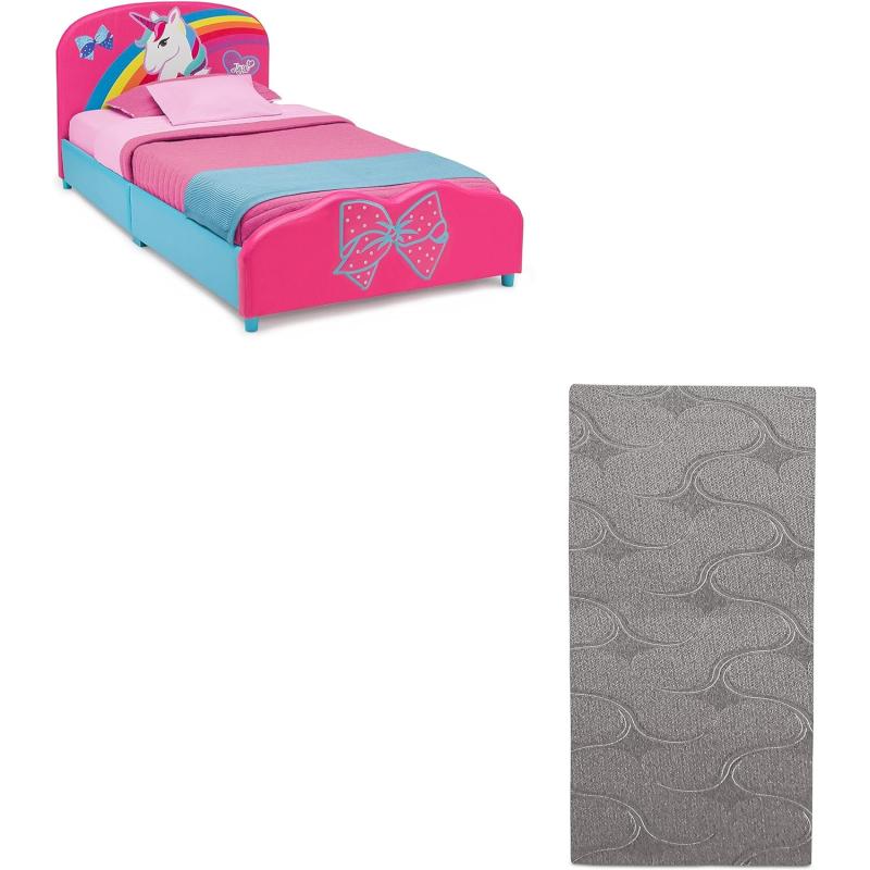 Jojo siwa upholstered twin platform bed best sale